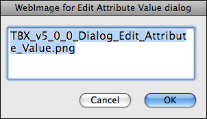 Edit Attribute Value dialog